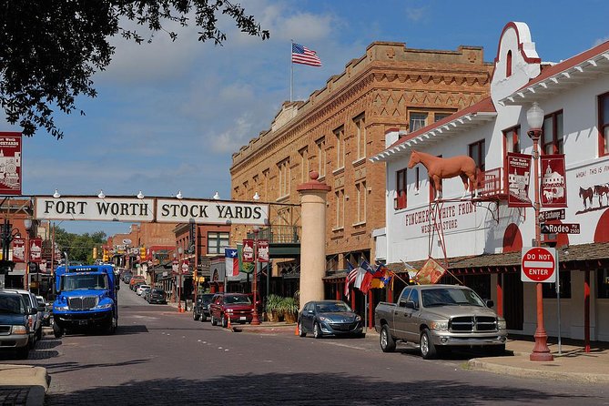 The historic stockyards district of Fort Worth, Texas